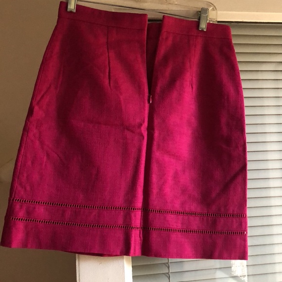 Ann Taylor Petite Cutout A-Line Skirt - Picture 3 of 10